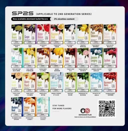 SP2S煙彈 思博瑞一代透明菸彈 霧化彈 適配所有一代主機-買10盒送主機